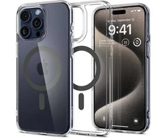 Spigen Ultra Hybrid Mag MagSafe Apple iPhone 16 Pro Max – dėklas telefonui pilkos spalvos