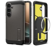 Spigen Tough Armor Mag MagSafe dėklas skirtas Samsung Galaxy S26 – pilkos spalvos