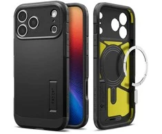 Spigen Tough Armor "T" MagSafe dėklas skirtas Apple iPhone 17 Pro – juodos spalvos