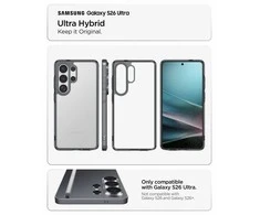 Spigen Ultra Hybrid dėklas skirtas Samsung Galaxy S26 Ultra – pusiau skaidrus