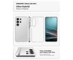 Spigen Ultra Hybrid dėklas skirtas Samsung Galaxy S26 Ultra – skaidrus