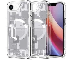 SPIGEN ULTRA HYBRID MAG dėklas, suderinamas su „MagSafe“, skirtas IPHONE 16E 2025 zero one baltas
