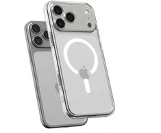 Spigen Ultra Hybrid MagSafe dėklas skirtas Apple iPhone 17 Pro – skaidrus and baltos spalvos