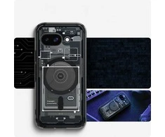 SPIGEN dėklas ULTRA HYBRID MAG suderinamas su MagSafe, skirtas GOOGLE PIXEL 9A zero one juodas