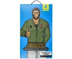 Blueo 5D Mr. Monkey Glass – Apple iPhone XS juodas (Strong HD)