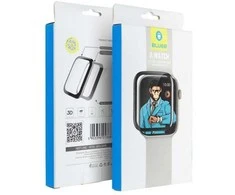 Blueo 5D Mr. Monkey Glass - skirtas Apple Watch 7 / 8 / 9 45MM juodas (Strong HD)
