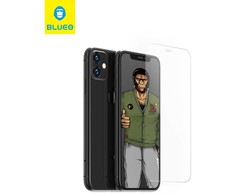 Blueo 5D Mr. Monkey Glass - skirtas Samsung Galaxy A14 4G / A14 5G juodas (Strong Lite)