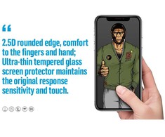Blueo 5D Mr. Monkey Glass - skirtas Samsung Galaxy A56 5G juodas (Strong Lite)