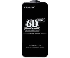 6D Pro Veason Glass - skirtas Xiaomi Redmi 13C / Poco C65 juodas