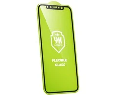 LCD apsauginis stikliukas Bestsuit Flexible Hybrid Glass 5D Apple iPhone 14 Pro Max pritaikytas dėklui juodas