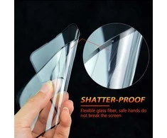 LCD apsauginis stikliukas Bestsuit Flexible Hybrid Glass 5D Samsung S931 S25 pritaikytas dėklui juodas