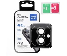 Blue Star Camera Lens Protector Mėlynas STAR Easy Install for IPHONE 17 juodas