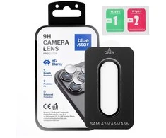 BlueStar Szkło na aparat Mėlynas STAR Easy Install do SAMSUNG A36 juoda