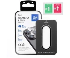 BlueStar Szkło na aparat Mėlynas STAR Easy Install do SAMSUNG A56 juoda