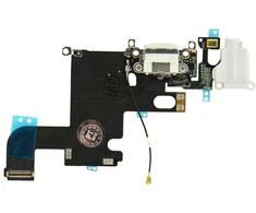 „Oem iPhone 6 4,7" Lightning jungtis ir ausinių lizdas - Space Baltas