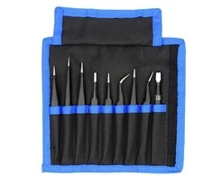 Metalinių pincetų rinkinys UF-TOOLS - ESD-9 (9vnt)