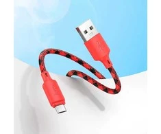 Laidas USB A į Micro USB Hoco 2,4A 1 m gradientinis raudonas