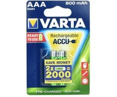 VARTA baterija akumuliatorinė R3 (AAA) 800 mAh 2 vnt