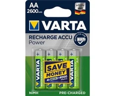 VARTA įkraunamos baterijos R6 (AA) 2600mAh „Accu Power“ 4 vnt.