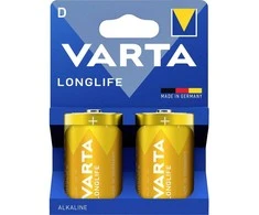 VARTA šarminės baterijos R20 (D tipo) ilgaamžės, 2 vnt. (popierinis įdėklas)