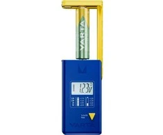 VARTA baterijų testeris su skaitmeniniu ekranu (AA, AAA, Type C, Type D, 9V, mygtukas) 893101111 mėlynas