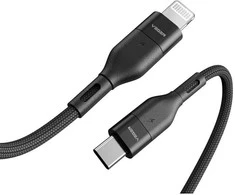 Cable Typ C to Lightning VEGER PD 3A 27W CL01 1,2 m juodas