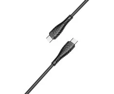 C tipo į C tipo jungiklį VEGER PD 3A 60W V106 1,2 m juodas