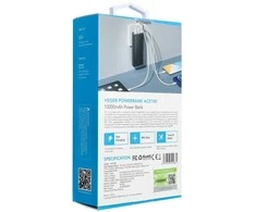 partnertele Powerbank Veger ACE100 (W1146) PD QC3.0 20W 10000 mAh juodas