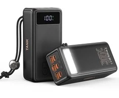 Powerbank Veger Tank Boost (W5001C) PD QC3.0 5A 130W 56000 mAh juodas