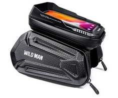 WILDMAN kelioninis krepšys dviračio rėmui su užtrauktuku 1,2L (4"-7") XT6 juodas