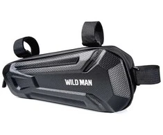 WILDMAN kelioninis krepšys po dviračio rėmu su užtrauktuku 1,8L XT9 juodas