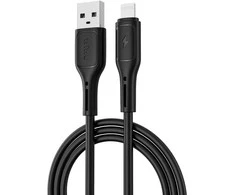 WiWU - Starlink serijos duomenų kabelis Wi-C001 USB A iki Lightning 2,4A - juodas