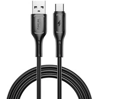 WiWU - Starlink serijos duomenų kabelis Wi-C001 USB A į USB C 2,4A - juodas