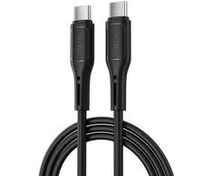 WiWU – Starlink serijos duomenų kabelis Wi-C043E USB C į USB C 30W – juodas