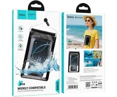 Dėklas Atsparus vandeniui case for mobile phone Hoco BAG32 juodas