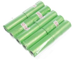 Oem Plastic bags for dog excrement 10 rolls žalias
