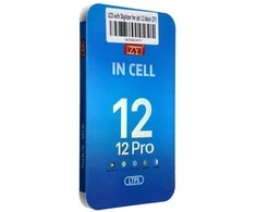 iPhone 12 / 12 Pro LCD ekranas su skaitmeniniu keitikliu, juodas (ZY-LTPS), perkeliamas IC