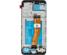 Zila LCD ekranas, skirtas SAMSUNG A02S OEM su rėmeliu (164 mm)