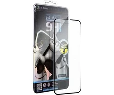 „X-ONE Full Cover“ ypač stiprus matinis grūdintas stiklas – skirtas „SAMSUNG S26 PLUS“ (pilnai klijuojamas), juodas (veikiantis skaitytuvas)