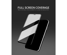 FULL „X-ONE“ visiškai apsauginis ypač stiprus grūdintas stiklas – skirtas Samsung S25 FE (pilnai klijuojamas), juodas