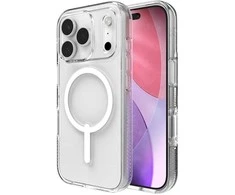 ZAGG CRYSTAL PALACE SNAP dėklas, suderinamas su „MagSafe“, skirtas IPHONE 17 Pro, skaidrus