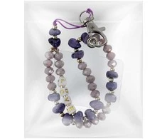 OEM LOVE telefono virvelė, pakabukas telefonui / laido ilgis 44 cm (22 cm kilpoje) / ant rankos - violetinė