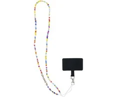 Oem PIXIE telefono dirželis, telefono pakabukas / laido ilgis 68 cm (34 cm kilpoje) / ant kaklo - karoliukai