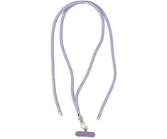 OEM SWING (8mm) telefono virvelė, reguliuojamo ilgio telefono pakabukas / laido ilgis 165cm (maks. 82,5cm kilpoje) / ant peties arba kaklo - violetinė