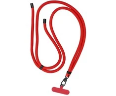 Oem Sūpuoklės (8mm) Telefono dirželis, Telefono pakabukas su reguliuojamu ilgiu / laido ilgis 165cm (daugiausia 82,5cm kilpoje) / ant peties arba kaklo - raudona