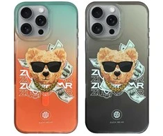 4Tel Oranžinis ZUCK BEAR dėklas HAROLD MAG, suderinamas su MagSafe, skirtas IPHONE 16 Pro Max, oranžinis