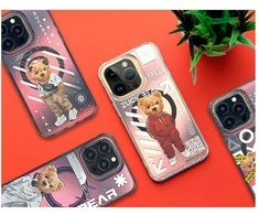 4Tel ZUCK BEAR dėklas NEW YORK NEVER SLEEPS MAG suderinamas su MagSafe, skirtas IPHONE 15 Pro Bronx energijai