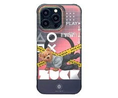 4Tel ZUCK BEAR dėklas NEW YORK NEVER SLEEPS MAG suderinamas su MagSafe, skirtas IPHONE 15 Pro queens spark