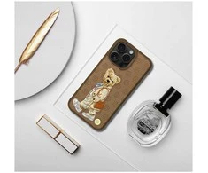 4Tel ZUCK BEAR dėklas PARIS GENTLEMAN, skirtas IPHONE 15 Pro krepšiui