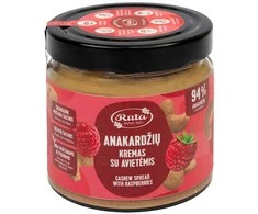 Rūta Anakardžių kremas su avietėmis, 320 g